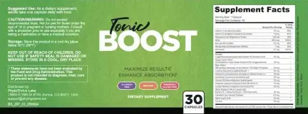Tonic Greens Supplement Facts